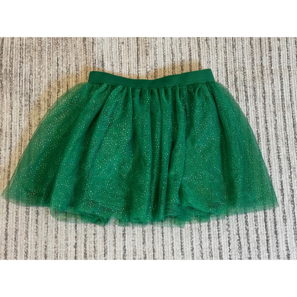 Dr Seuss The‎ Grinch Girls Green Glitter Tutu Skirt Size 4 Christmas Holiday